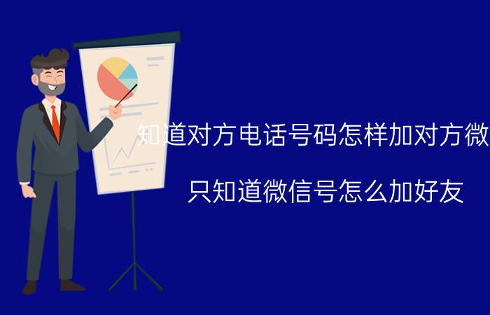 知道对方电话号码怎样加对方微信 只知道微信号怎么加好友？